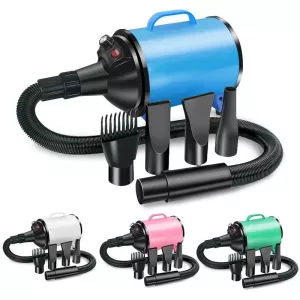 2100W Sušička Psí Srsti s Plynulou Regulací Rychlosti - Růžová