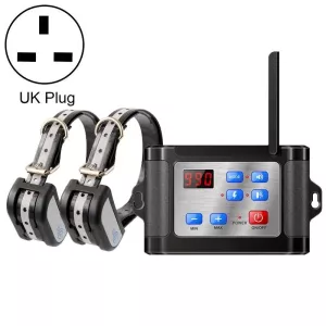 Bezdrátový elektronický plot pro psy - noční reflexní obojek (UK Plug)