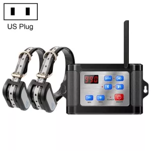 Bezdrátový elektronický plot pro psy s nočním reflexním obojkem, US Plug