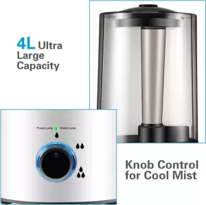 4L Reptilní zvlhčovač s trubicí - Cool Mist pro terarijní zvířata (UK Plug)
