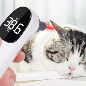Přesný digitální teploměr pro psy a kočky ELOFS EF-07 (bílý)