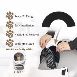 6ks/Pack Uhlíkový filtr pro náhradní díly Litter-Robot 4