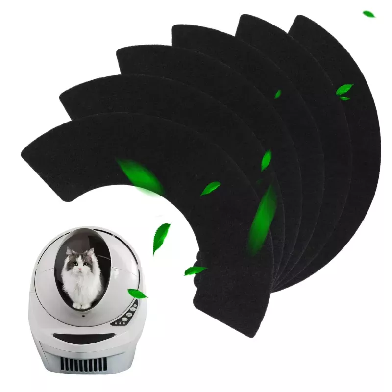 6ks/Pack Uhlíkový filtr pro náhradní díly Litter-Robot 4
