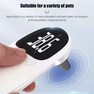 Přesný digitální teploměr pro psy a kočky ELOFS EF-07 (bílý)