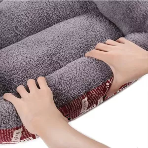 Útulný pelíšek pro psy Animal Grain Four Seasons - Velikost: M, 54×42×12 cm (černý)