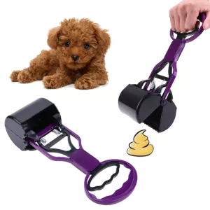 Long Handle Jaw Poop Scoop na úklid psích a kočičích exkrementů (modrý)