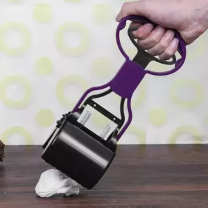 Long Handle Jaw Poop Scoop na úklid psích a kočičích exkrementů (modrý)