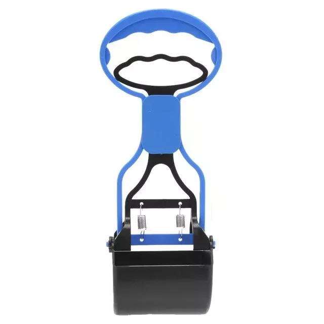 Long Handle Jaw Poop Scoop na úklid psích a kočičích exkrementů (modrý)