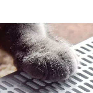Uzavřený kočičí záchod čtvercového tvaru, malý