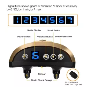 Digitální elektronické zařízení pro výcvik psů - trenovací obojek s LCD displejem