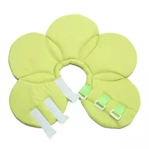Obojek pro ochranu psů s květinovým vzorem, vel. L (zelený) - Pet Protection Collar
