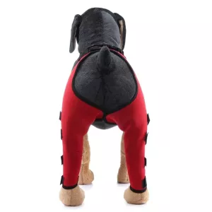 Ochranný obal na nohu pro psy - XS (Červený)
