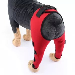 Ochranný obal na nohu pro psy - XS (Červený)