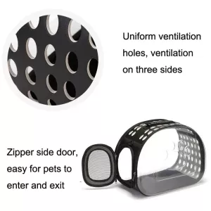 Průhledný batoh pro domácí zvířata Pet Space Capsule, malý (šedý)