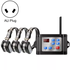 Bezdrátový venkovní elektronický plot pro psy s reflexním obojkem, jedna varianta pro tři psy (AU zástrčka)