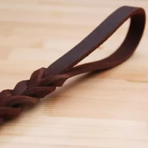 Kožené vodítko pro psy 1.8x50cm - krátké, pull rope (hnědé)