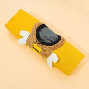 Pet Out Bag Crossbody Tote pro kočky a malé psy - Rozšiřitelná taška, vel. L (Modrý podklad s bílým králíkem)