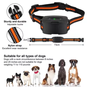 Anti-Barking Dog Collar s Dálkovým Ovládáním - Ovládání Štěkání (Černý)