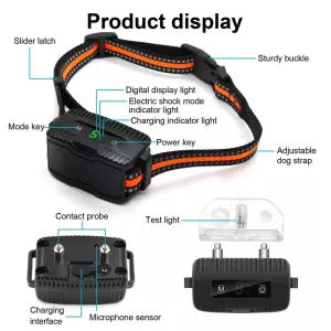 Anti-Barking Dog Collar s Dálkovým Ovládáním - Ovládání Štěkání (Černý)