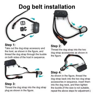 Anti-Barking Dog Collar s Dálkovým Ovládáním - Ovládání Štěkání (Černý)