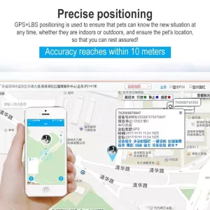 Z8-A Mini GPS Locator pro domácí mazlíčky - Zelený
