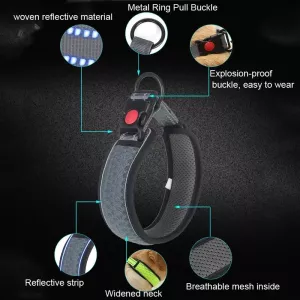 Obojek pro psa Honeycomb Net, dýchací, reflexní, protistranglový, S (fluorescentně zelený)