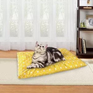 Zimní hřejivá matrace pro domácí mazlíčky, rozměr XL (žlutá)
