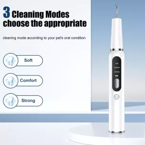 Pet Ultrasonic Teeth Cleaner Dog Electric Teeth Cleaning Tool Home Dentistry Tartar Remover (Černý)