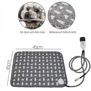 Podložka pro domácí zvířata CW45 45x45cm s regulací teploty a časovačem, EU plug