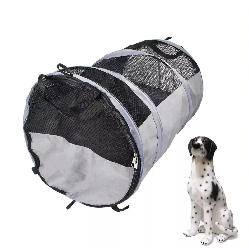 Skládací autostan pro domácí zvířata - Pet Car Bag Foldable Car Pet Cushion Back Seat Tent, Malý (Šedý)