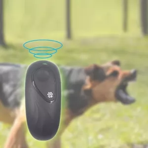 Ultrazvukový přístroj pro výcvik psů s nastavitelnou frekvencí (šedý)