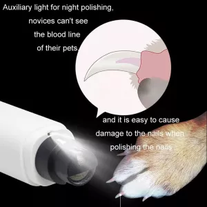 Pet Fully Automatic Nail Grinder With LED Light (2nd Generation Blue)