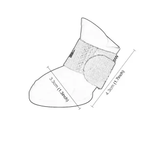 Stylové psí boty Lovely Pet pro štěňata, voděodolné gumové boty - Růžové, S (4.3 x 3.3 cm)