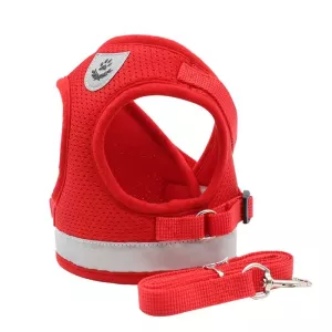 BL-844 Reflexní prodyšný popruh pro psy, velikost L (červená)