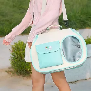 Crossbody taška pro domácí mazlíčky cast a psy - přenosná vak na rameno (žlutá)