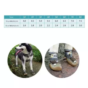 HCPET Psí boty 4ks, prodyšné síťované - Velikost č. 3 (Šedá) - pohodlné pro všechny sezóny