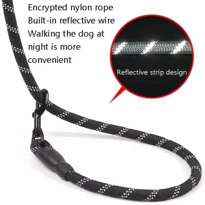 Reflexní vodítko pro psy - 150 cm, šířka 1,2 cm (červené)