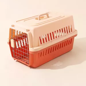 Přebalovací box pro domácí mazlíčky 48x32x30cm (oranžový) - cestovní koš pro kočky a malé psy