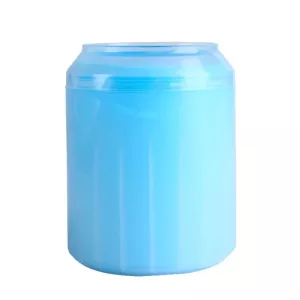Kapsička na čištění tlapek pro psy a kočky - silikonový čisticí pohár (modrý, střední velikost)
