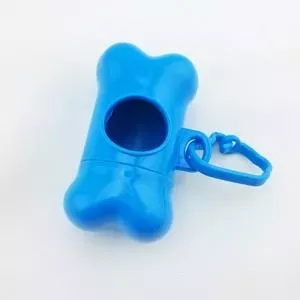 Dispenser na psí exkrementy s pytlíky pro psy (modrý)