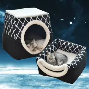 Útulný uzavřený kočičí pelíšek Cat Nest Capsule XL (Šedý) Útulný uzavřený kočičí pelíšek Cat Nest Capsule XL (Šedý)
