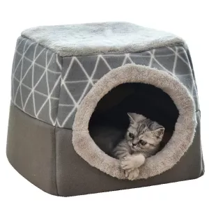 Útulný uzavřený kočičí pelíšek Cat Nest Capsule XL (Šedý) Útulný uzavřený kočičí pelíšek Cat Nest Capsule XL (Šedý)