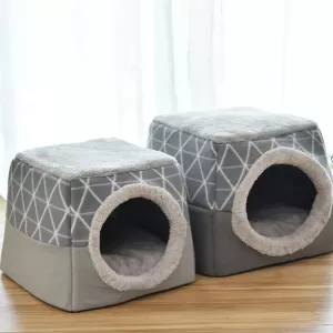 Útulný uzavřený kočičí pelíšek Cat Nest Capsule XL (Šedý) Útulný uzavřený kočičí pelíšek Cat Nest Capsule XL (Šedý)