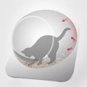 Velká uzavřená toaleta pro kočky – Cat Litter Box (Bílá)