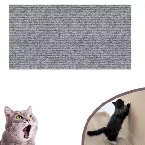 Samolepicí škrábací rohož pro kočky 40 x 100 cm - DIY škrabadlo (světle šedé)
