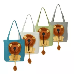 Taška pro kočky a psy Little Lion Shape - velká (jezero modrá)