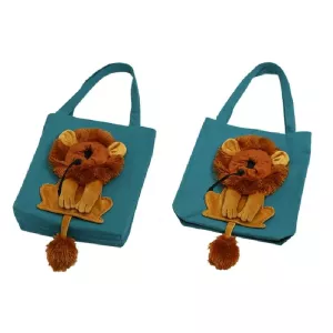 Taška pro kočky a psy Little Lion Shape - velká (jezero modrá)