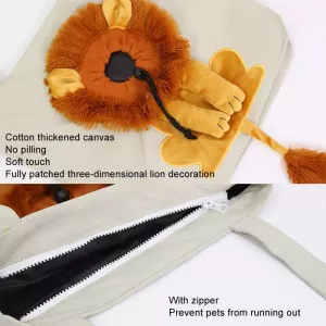Taška pro kočky a psy Little Lion Shape - velká (jezero modrá)
