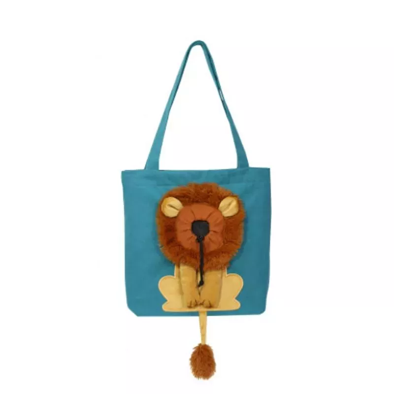 Taška pro kočky a psy Little Lion Shape - velká (jezero modrá)